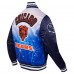 Куртка на кнопках Chicago Bears Pro Standard Navy Sublimated Satin