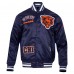 Куртка на кнопках Chicago Bears Pro Standard Navy Sublimated Satin