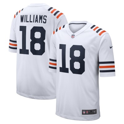 Джерси Chicago Bears Caleb Williams Nike White 2024 NFL Draft 2nd Alternate Game Player