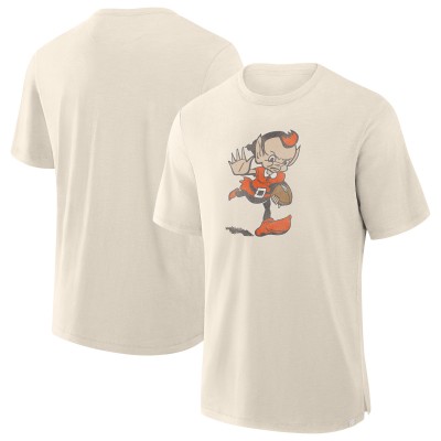 Футболка Cleveland Browns Fanatics Cream Slub
