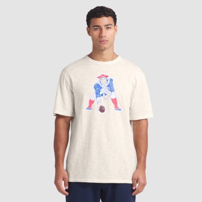 New England Patriots Fanatics Cream Slub T-Shirt
