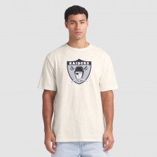 Las Vegas Raiders Fanatics Cream Slub T-Shirt