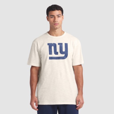 New York Giants Fanatics Cream Slub T-Shirt