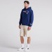 New England Patriots Fanatics Navy Pylon Cam Legacy Pullover Hoodie