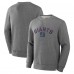 New York Giants Fanatics Heather Gray Loop Terry Pullover Sweatshirt New York Giants Fanatics Heather Gray Loop Terry Pullover Sweatshirt
