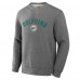 Кофта Miami Dolphins Fanatics Heather Gray Loop Terry