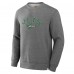 New York Jets Fanatics Heather Gray Loop Terry Pullover Sweatshirt