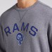 Los Angeles Rams Fanatics Loop Terry Pullover Sweatshirt - Heather Gray