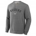 Las Vegas Raiders Fanatics Heather Gray Loop Terry Pullover Sweatshirt
