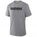 Las Vegas Raiders Fanatics Heather Gray Pass Rush Tri-Blend T-Shirt