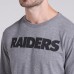 Las Vegas Raiders Fanatics Heather Gray Pass Rush Tri-Blend T-Shirt