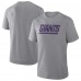 New York Giants Fanatics Heather Gray Pass Rush Tri-Blend T-Shirt