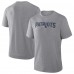 New England Patriots Fanatics Heather Gray Pass Rush Tri-Blend T-Shirt