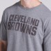 Футболка Cleveland Browns Fanatics Heather Gray Pass Rush Tri-Blend