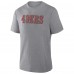 San Francisco 49ers Fanatics Heather Gray Pass Rush Tri-Blend T-Shirt