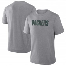 Футболка Green Bay Packers Fanatics Heather Gray Pass Rush Tri-Blend