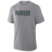 Футболка Green Bay Packers Fanatics Heather Gray Pass Rush Tri-Blend