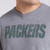 Футболка Green Bay Packers Fanatics Heather Gray Pass Rush Tri-Blend