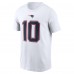 New England Patriots Drake Maye Nike White Player Name & Number T-Shirt