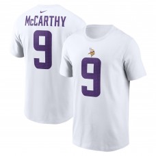 Футболка J.J. McCarthy Minnesota Vikings Nike 2024 NFL Draft Player Name & Number - White