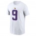 Футболка J.J. McCarthy Minnesota Vikings Nike 2024 NFL Draft Player Name & Number - White