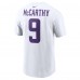 Футболка J.J. McCarthy Minnesota Vikings Nike 2024 NFL Draft Player Name & Number - White