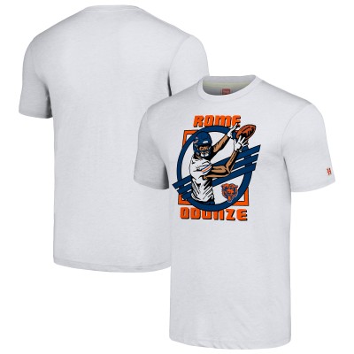 Футболка Rome Odunze Chicago Bears Homage Caricature Player Tri-Blend - Ash
