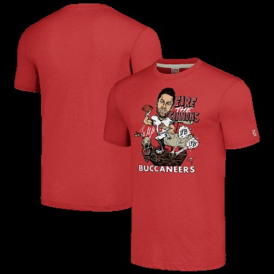 Футболка Baker Mayfield Tampa Bay Buccaneers Homage Caricature Player Tri-Blend - Red
