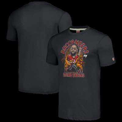 Футболка Mike Evans Tampa Bay Buccaneers Homage Caricature Player Tri-Blend - Charcoal