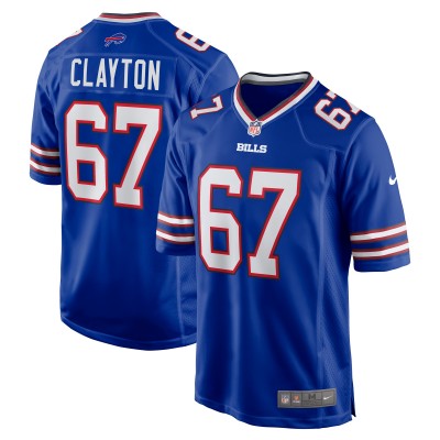 Игровая джерси Travis Clayton Buffalo Bills Nike Game -  Royal