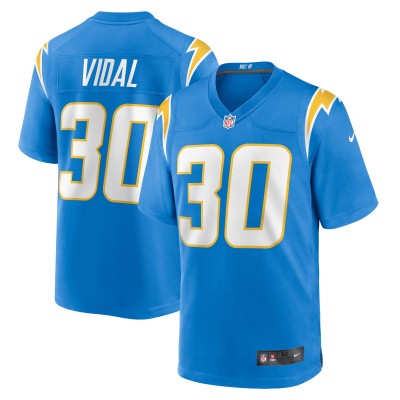 Игровая джерси Kimani Vidal Los Angeles Chargers Nike Team Game -  Powder Blue