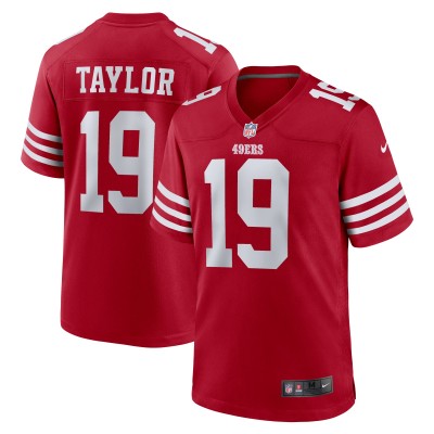 Игровая джерси Trent Taylor San Francisco 49ers Nike Team Game -  Scarlet