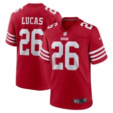 Игровая джерси Chase Lucas San Francisco 49ers Nike Team Game -  Scarlet