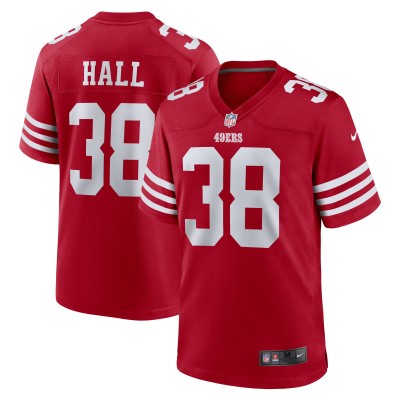 Игровая джерси Kemon Hall San Francisco 49ers Nike Team Game -  Scarlet