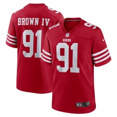 Игровая джерси Earnest Brown IV San Francisco 49ers Nike Team Game -  Scarlet