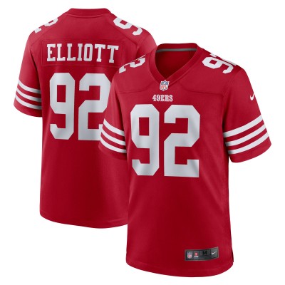 Игровая джерси Jordan Elliott San Francisco 49ers Nike Team Game -  Scarlet