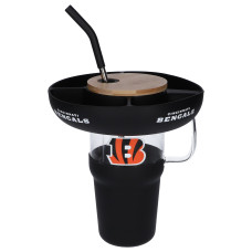Термос Cincinnati Bengals The Memory Company 40oz. Glass with Silicone Snack Tray Термос Cincinnati Bengals The Memory Company 40oz. Glass with Silicone Snack Tray