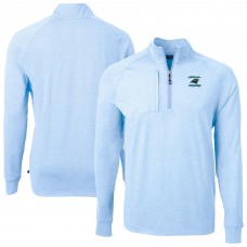 Кофта на короткой молнии Carolina Panthers Cutter & Buck Adapt Eco Knit Raglan - Heather Light Blue
