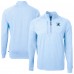Кофта на короткой молнии Carolina Panthers Cutter & Buck Adapt Eco Knit Raglan - Heather Light Blue