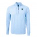 Кофта на короткой молнии Carolina Panthers Cutter & Buck Adapt Eco Knit Raglan - Heather Light Blue