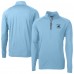 Кофта на короткой молнии Carolina Panthers Cutter & Buck  Adapt Eco Knit Stretch Recycled Raglan DryTec - Light Blue