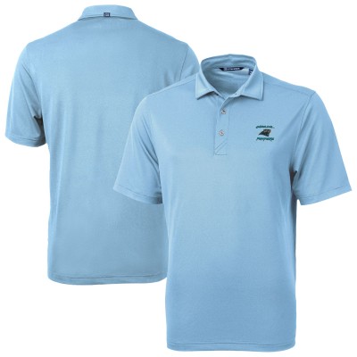 Carolina Panthers Cutter & Buck Light Blue Virtue Eco Pique Recycled Polo