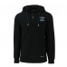 Толстовка Carolina Panthers Cutter & Buck Black Roam Eco Recycled Half-Zip