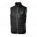 Carolina Panthers Cutter & Buck Black Rainier PrimaLoft Eco Insulated Full-Zip Puffer Vest