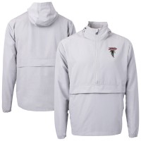 Куртка на короткой молнии Atlanta Falcons Cutter & Buck Gray Charter Eco Recycled Anorak
