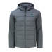 Толстовка Carolina Panthers Cutter & Buck Gray Evoke Hybrid Eco Softshell Recycled Full-Zip Jacket