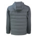 Толстовка Carolina Panthers Cutter & Buck Gray Evoke Hybrid Eco Softshell Recycled Full-Zip Jacket