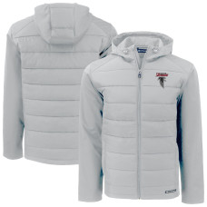Толстовка Atlanta Falcons Cutter & Buck Light Gray Evoke Hybrid Eco Softshell Recycled Full-Zip Jacket Толстовка Atlanta Falcons Cutter & Buck Light Gray Evoke Hybrid Eco Softshell Recycled Full-Zip Jacket