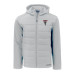 Толстовка Atlanta Falcons Cutter & Buck Light Gray Evoke Hybrid Eco Softshell Recycled Full-Zip Jacket