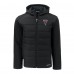 Толстовка на молнии Atlanta Falcons Cutter & Buck Black Evoke Hybrid Eco Softshell Recycled